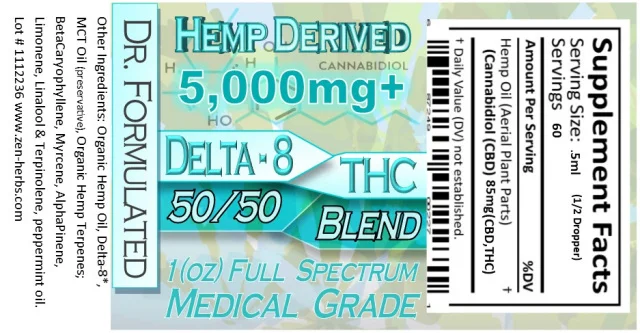 Delta-8 THC/CBD 5,000mg Oil - Image 2